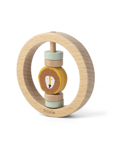 Hochet rond en bois - mr. lion - trixie