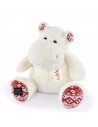 Hippo - blanc noel 40cm