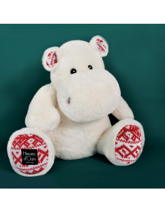 Hippo - blanc noel 40cm 2