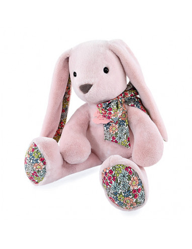 Copain calin - lapin rose tendre 40cm