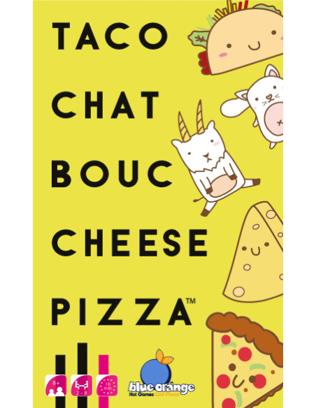 Taco chat bouc cheese pizza