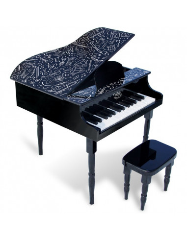 Grand piano à queue noir