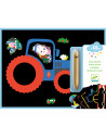 Cartes a gratter des petits - vehicules a decouvrir
