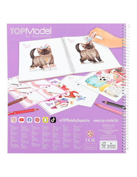 Album a colorier create your topmodel kitty