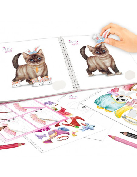 Album a colorier create your topmodel kitty