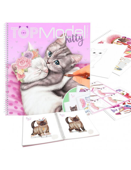 Album a colorier create your topmodel kitty