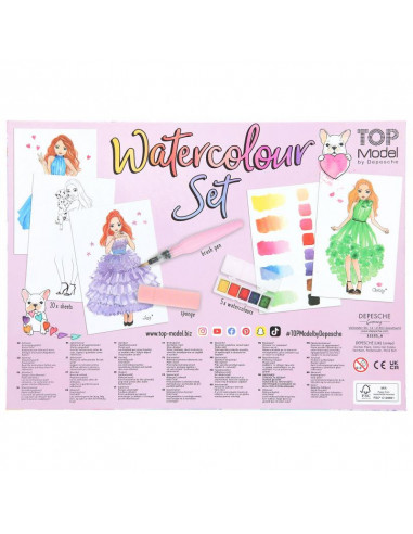 Topmodel set d´aquarelles