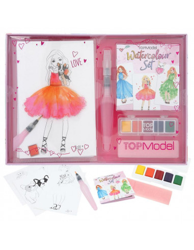 Topmodel set d´aquarelles