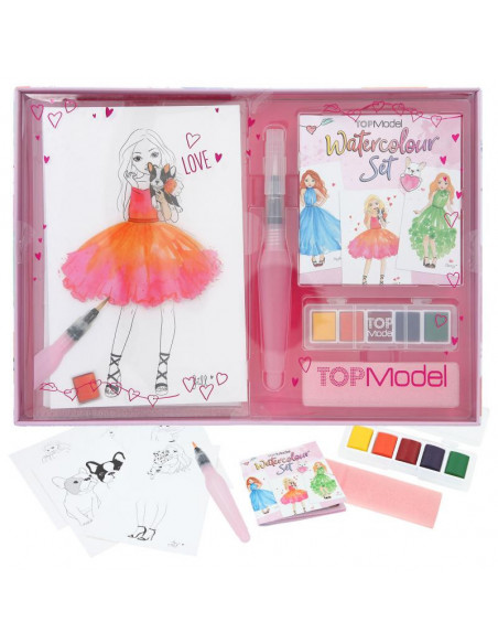 Topmodel set d´aquarelles