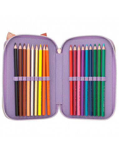 Topmodel trousse 3 niveaux lilac leo love