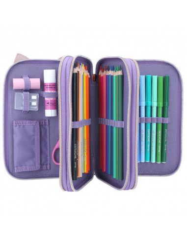 Topmodel trousse 3 niveaux lilac leo love
