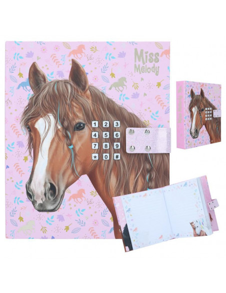 Miss melody journal intime sonore avec code, motif 1