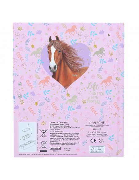 Miss melody journal intime sonore avec code, motif 1