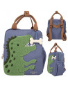 Dino world petit sac a dos bleu dino