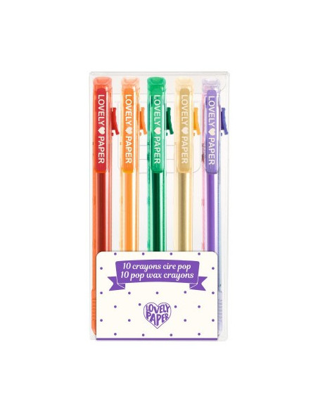 Crayons - 5 crayons cire pop