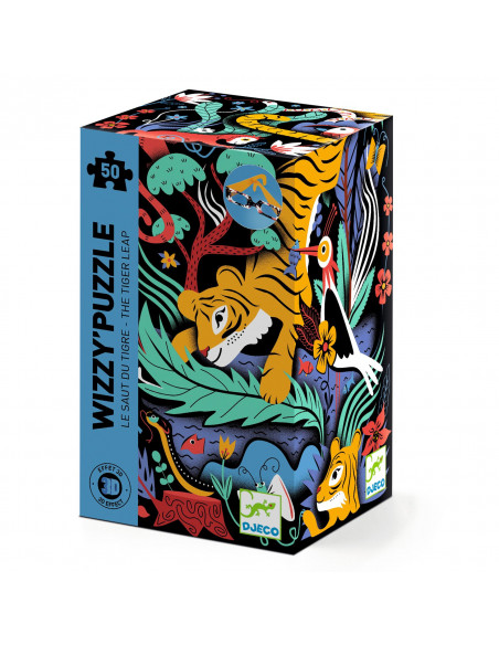 Wizzy puzzle - le saut du tigre - 50 pcs