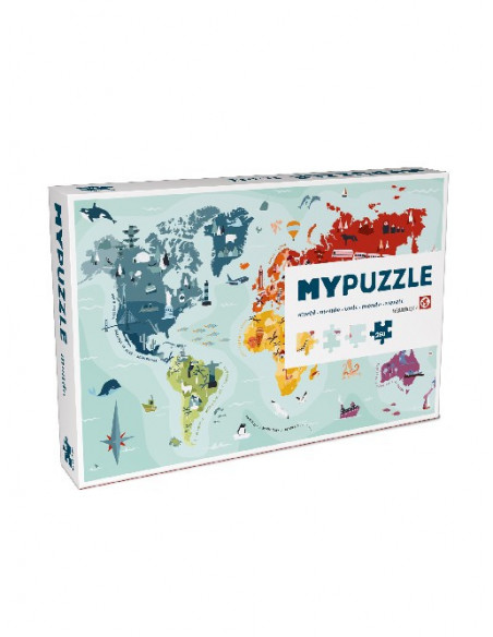 Mypuzzle monde - 252 pièces