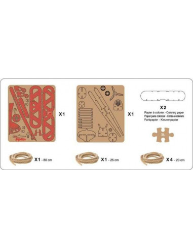 Avion motif rouge