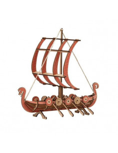 Drakkar motif rouge