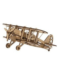 AVION BIPLAN BOIS