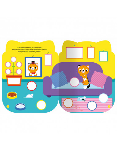 Gommettes formes - l'aventure de petit chat
