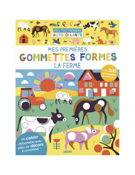 Mes premières gommettes formes - la ferme