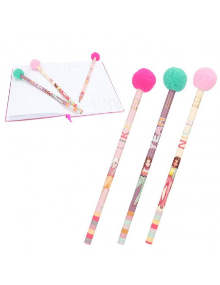 Topmodel pompom crayon