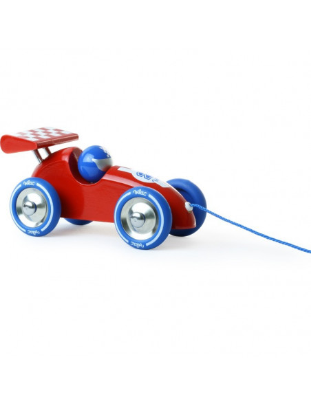 Voiture de course à trainer rouge-bleu