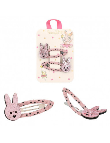 Princess mimi barrettes a cheveux textile