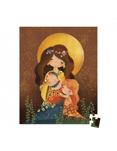 Puzzle inspired by klimt - 100 pcs - janod