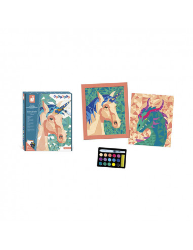 Kit creatif - peinture au numero creatures fantastiques