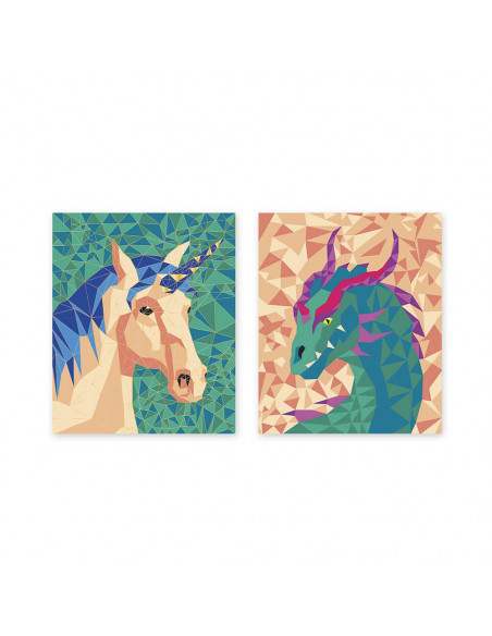 Kit creatif - peinture au numero creatures fantastiques