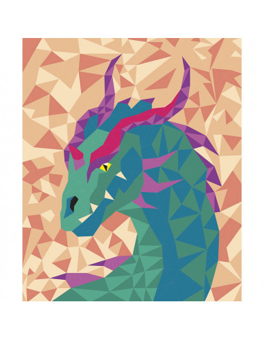 Kit creatif - peinture au numero creatures fantastiques