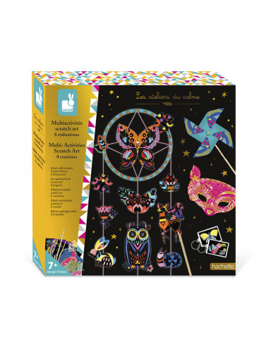 Coffret multi-activites scratch art - janod