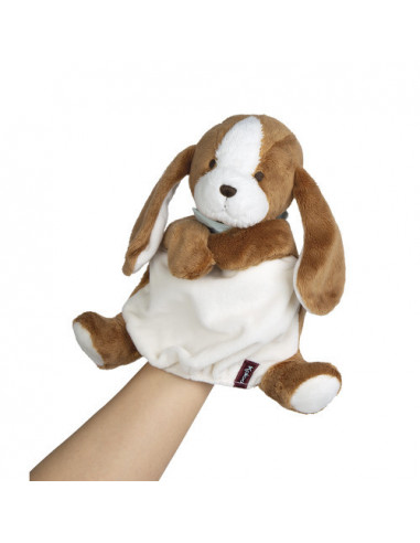 Les amis - chien tiramisu - doudou marionnette
