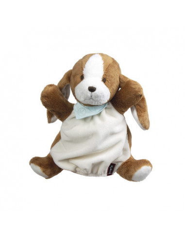 Les amis - chien tiramisu - doudou marionnette