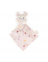 Doudou souris carré douceur jolie marguerite