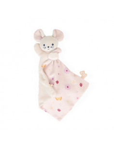Doudou souris carré douceur jolie marguerite 2