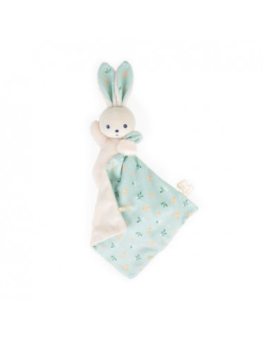 Doudou lapin carré douceur bouquet d'agrumes
