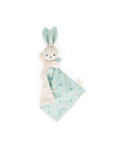 Doudou lapin carré douceur bouquet d'agrumes