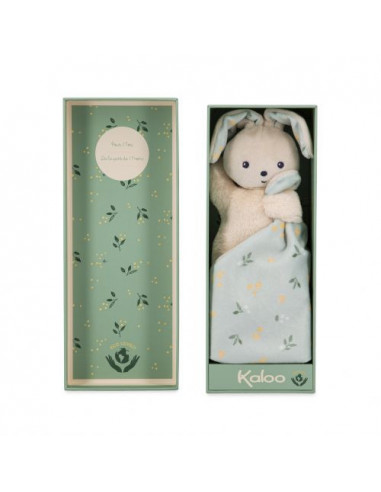 Doudou lapin carré douceur bouquet d'agrumes