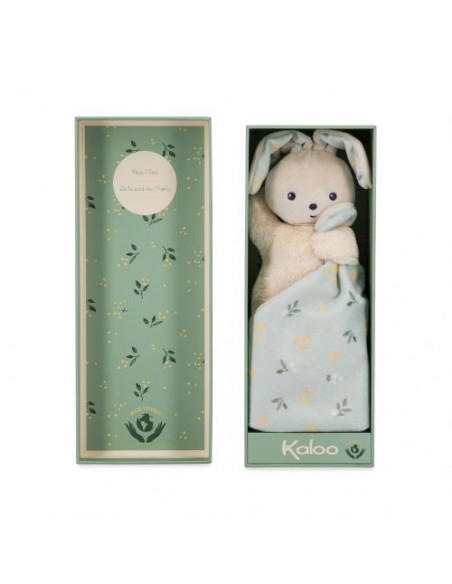 Doudou lapin carré douceur bouquet d'agrumes