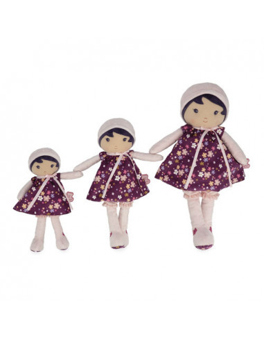 Tendresse kaloo - poupee violette 40 cm
