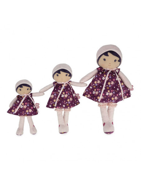 Tendresse kaloo - poupee violette 40 cm