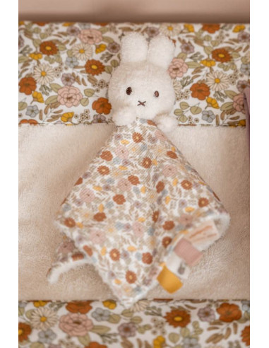 Doudou miffy carre - vintage flowers
