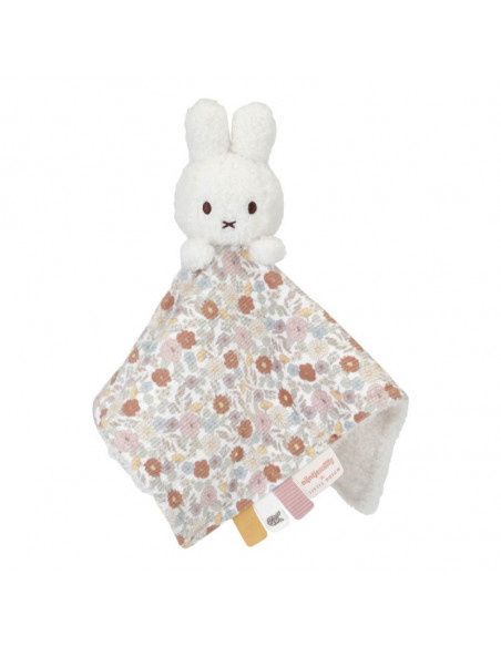 Doudou miffy carre - vintage flowers