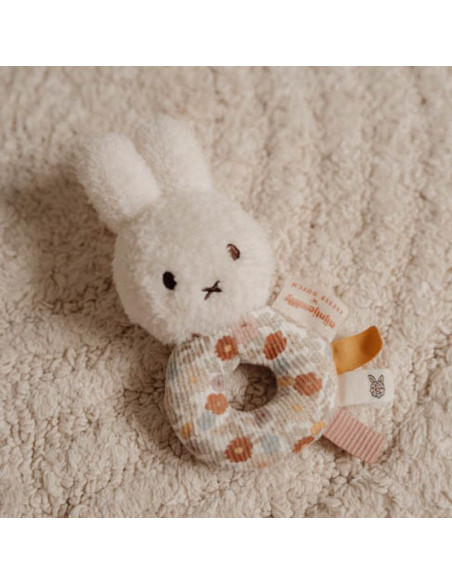 Coffret cadeau (peluche, doudou,hochet) - vintage flowers - miffy - little dutch