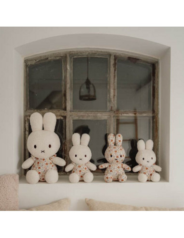 Peluche miffy 35cm - vintage flowers