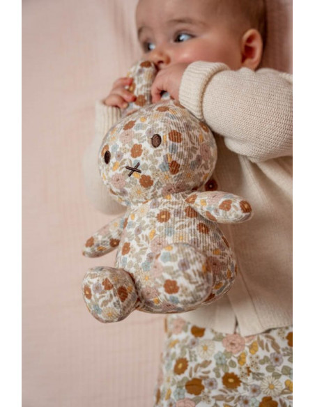 Peluche miffy 25cm - vintage flowers all over