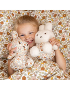 Peluche miffy 25cm - vintage flowers all over 2